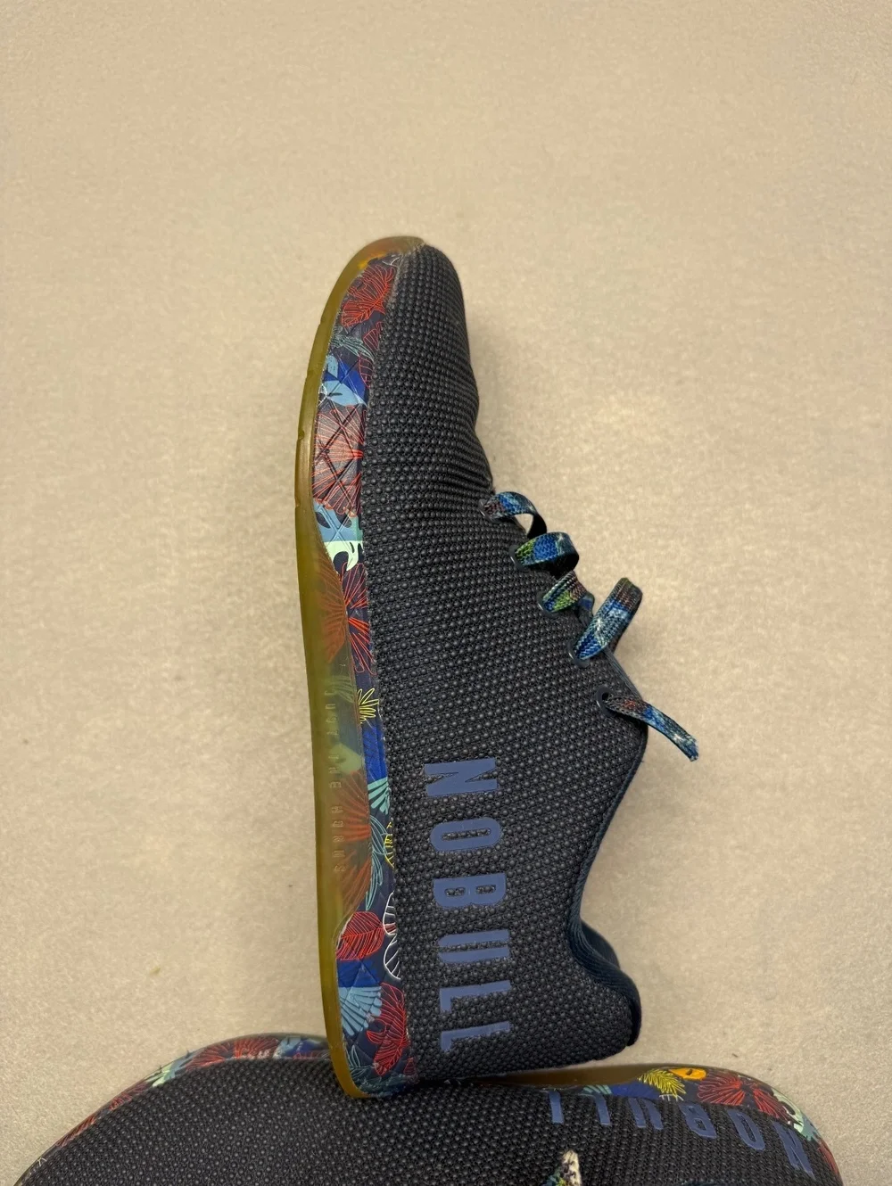 NOBULL Women's 8.5 Black Floral SuperFabric Trainer